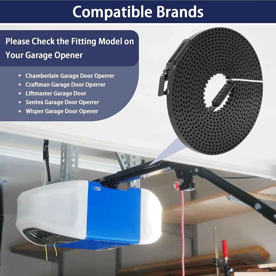 ABRAHAM ベルト 41A5434-11 Drive Belt 234'' for 7FT Garage Door Opener
